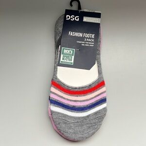 Women’s 3pk no show socks DSG size 5-10 medium